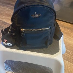 COPY - Kate spade black, mini back pack nylon,  missing K,  preowned.